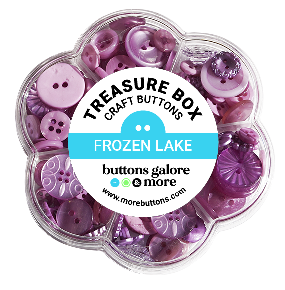 Treasure Box Fancy Designer Button Assortment Purple Buttons